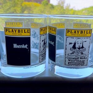 Playbill Broadway Shows Lowball Glasses - 8